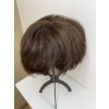 2469 5 kratka hneda paruka z pravych a umelych vlasu celeste