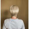 Stříbrná paruka z pravých a umělých vlasů Pixie