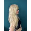 2445 1 sampanska blond paruka z pravych a umelych vlasu parisa