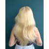 2445 2 sampanska blond paruka z pravych a umelych vlasu parisa