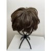 2415 3 tmave hneda paruka z pravych a umelych vlasu ella
