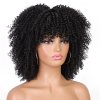Černá afro paruka Sam s ofinou
