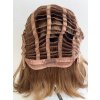 Zrzavá mikádo paruka z pravých a umělých vlasů Fleur