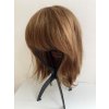 Zrzavá mikádo paruka z pravých a umělých vlasů Fleur