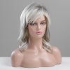 Bílo-stříbrná paruka z pravých a umělých vlasů Sail