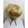 2850 4 blond kratka paruka z pravych a umelych vlasu melody