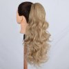 3942 3 vlnity ponytail se stahovaci gumou prirodni blond