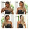 Hedvábný clip in WRAP AROUND PONYTAIL - blond