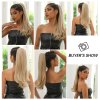Hedvábný clip in WRAP AROUND PONYTAIL - blond