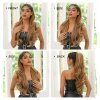 Hedvábný clip in WRAP AROUND PONYTAIL - melírovaná blond