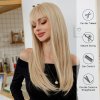 Dlouhá a hustá blond paruka Zora s ofinou