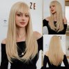 Dlouhá a hustá blond paruka Zora s ofinou