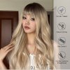 Písčitá blond dlouhá paruka Clara s tmavými kořínky