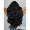 Havraní černá dlouhá paruka Selena s přirozenými vlnami