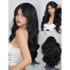 Havraní černá dlouhá paruka Selena s přirozenými vlnami