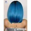 Elegantní mikádo paruka Azura v hluboké modři