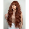 Měděně hnědá dlouhá paruka Esmeralda s jemnou ofinou