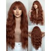 Měděně hnědá dlouhá paruka Esmeralda s jemnou ofinou