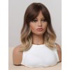 Hnědo-blond ombré paruka Pige s jemnými vlnami