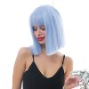 Blankytně modrá mikádo paruka Ariana s plnou ofinou