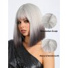 Stříbrno-šedá mikádo ombré paruka Denisa