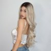 Ombre vlnitá blond paruka Luna s přirozeným přechodem