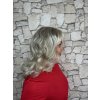 5997 1 stribrna blond mikado paruka z pravych a umelych vlasu beluga