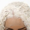 Ledově bílá kudrnatá paruka Celestine s objemem a se síťkou (lace front)