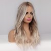 Blond vlnitá paruka Ensley s tmavým melírem, LC279-4