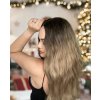 Blond vlnitá paruka Vivi s tmavými kořínky