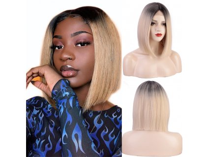 Blond ombré paruka Wanda se síťkou (lace front)