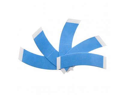 Oboustranná lepící páska na paruky - oblouk, modrá 36 kusů