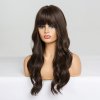 Tmavě hnědá vlnitá paruka Ellen s ofinou, LC226-2