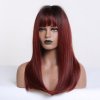 Tmavě červená paruka Miranda, LC201-1