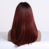 Tmavě červená paruka Miranda, LC201-1
