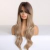 Blond paruka Carla s tmavými kořínky, LC237-4