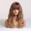 Světle hnědá vlnitá paruka Whitney s ofinou, LC249-1