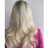 Blond vlnitá paruka Samara s ofinou, LC335