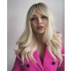 Blond vlnitá paruka Samara s ofinou, LC335