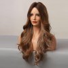 Hnědá vlnitá paruka Valentina, LC5216