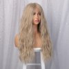 Hustě vlnitá blond paruka Alice se síťkou (lace front)