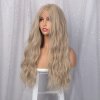 Hustě vlnitá blond paruka Alice se síťkou (lace front)