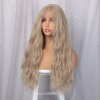 Hustě vlnitá blond paruka Alice se síťkou (lace front)