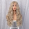 Hustě vlnitá blond paruka Alice se síťkou (lace front)