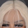 Světlá blond  dlouhá paruka Amber se síťkou (lace front)