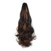 Vlnitý PONYTAIL se skřipcem - mix světle a tmavě hnědé