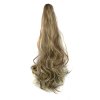 Vlnitý PONYTAIL se skřipcem - přírodní blond s jemným hnědým melírem