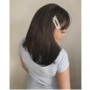 Hnědá mikádo paruka Georgina s ofinou