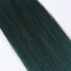 Vlasy clip in 7 pásů - zelené vlasové příčesky rovné 50 cm
