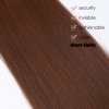 Vlasy clip in 7 pásů - kaštanově hnědé vlasové příčesky rovné 45 cm